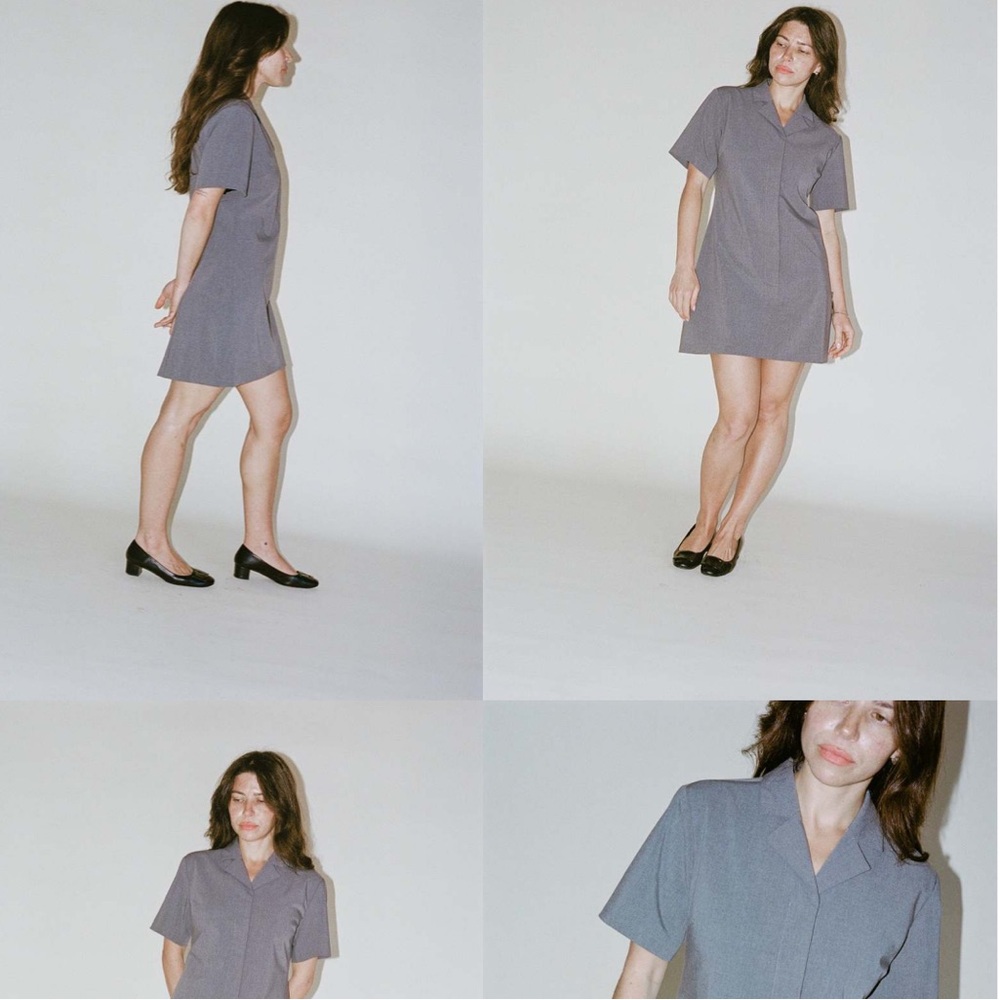 Sandy Liang Nurse Dress - Gray L